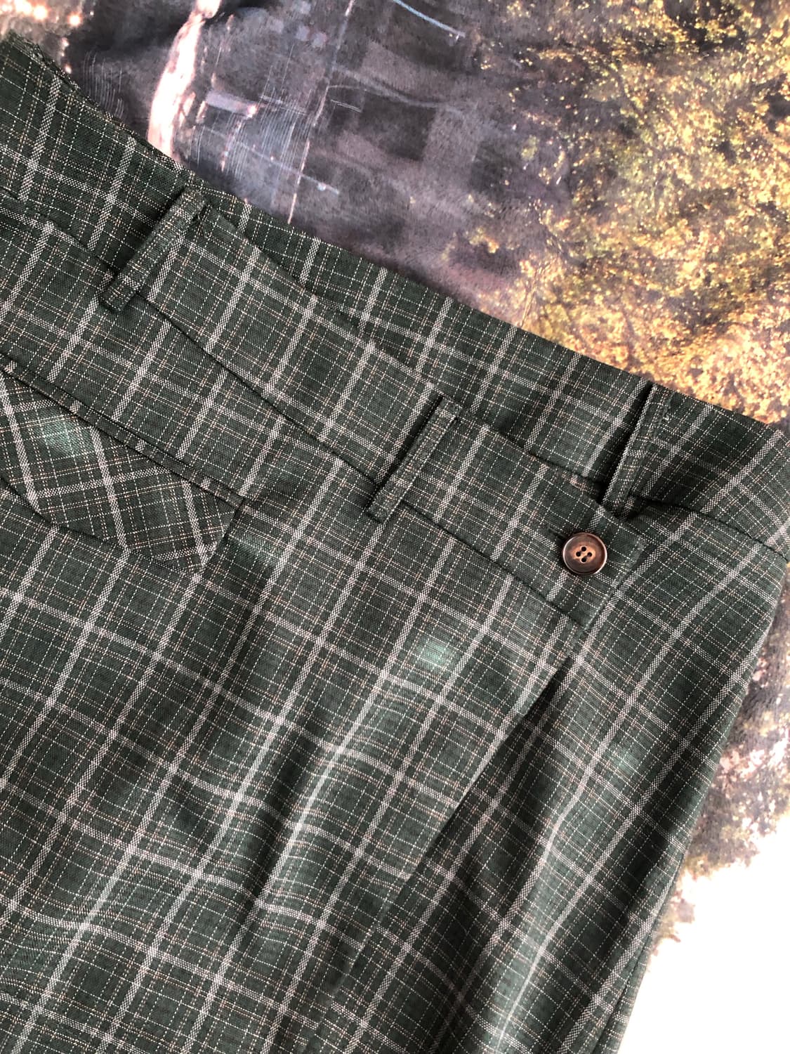 밀로우먼 슬래시 랩 미니 스커트 [딥 그린] 상품이미지3