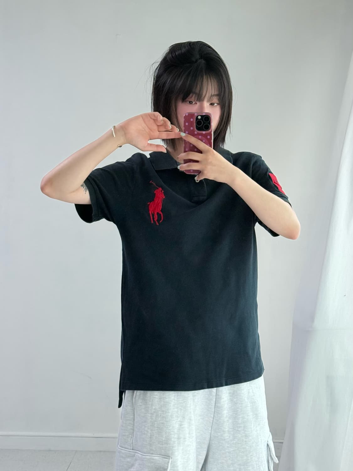 폴로 빅포니 블랙 피케이 티셔츠 상품이미지3