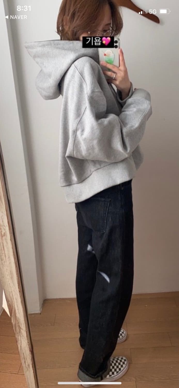 아이링마켓 조거후드티 후드티셔츠 그레이 상품이미지2