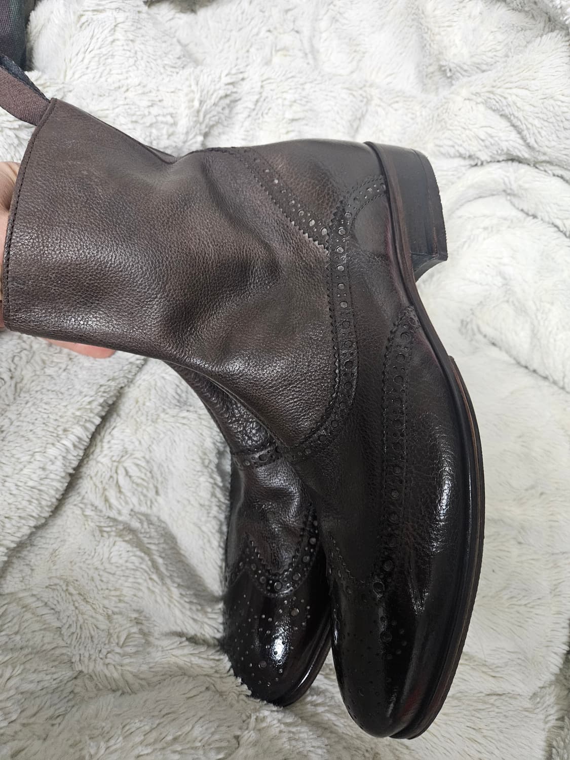 휴고보스 가죽 앵글 부츠 41사이즈 상품이미지3