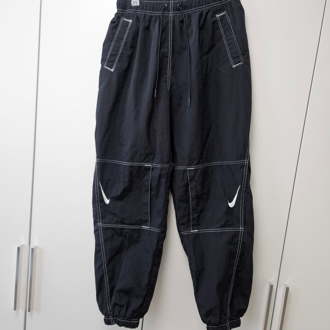 나이키 우먼스 스우시 우븐 조거팬츠 S 상품이미지1
