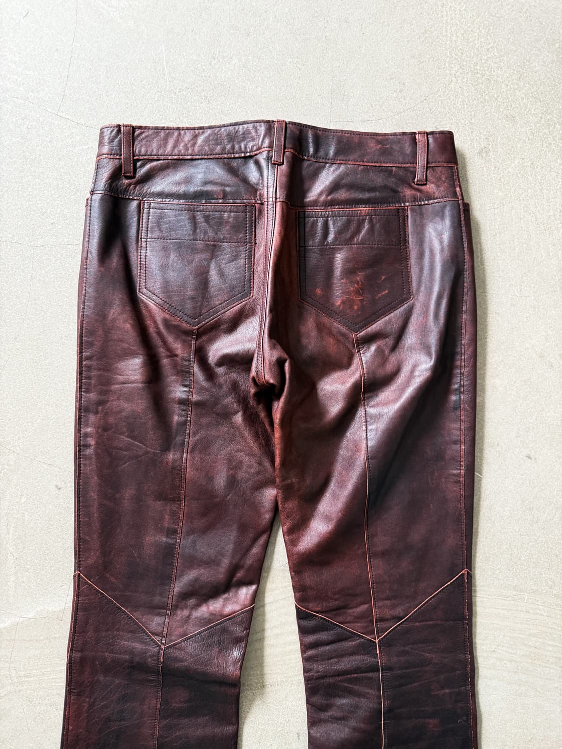 Miss Alice Cowhide Leather Bootcut Pants 상품이미지6
