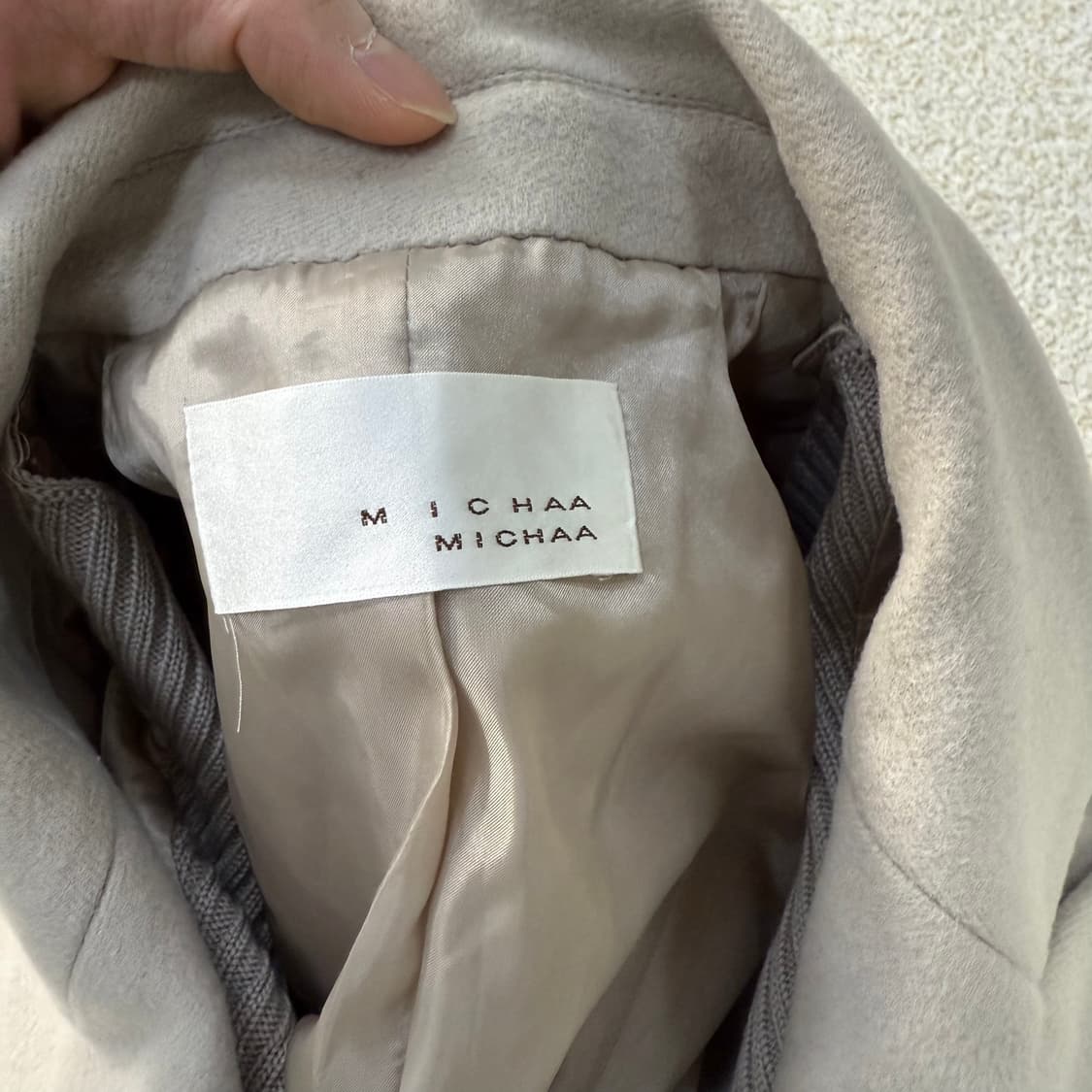 [M] 미샤 울캐시미어 여성 베이저 블레이저 자켓 1231T1 상품이미지3