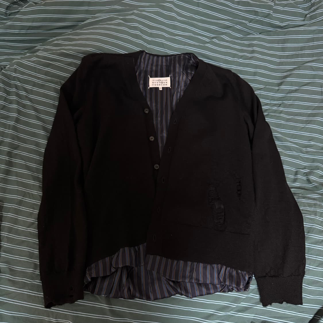 (M) 마르지엘라 디스레이티드 레이어드 가디건 상품이미지1