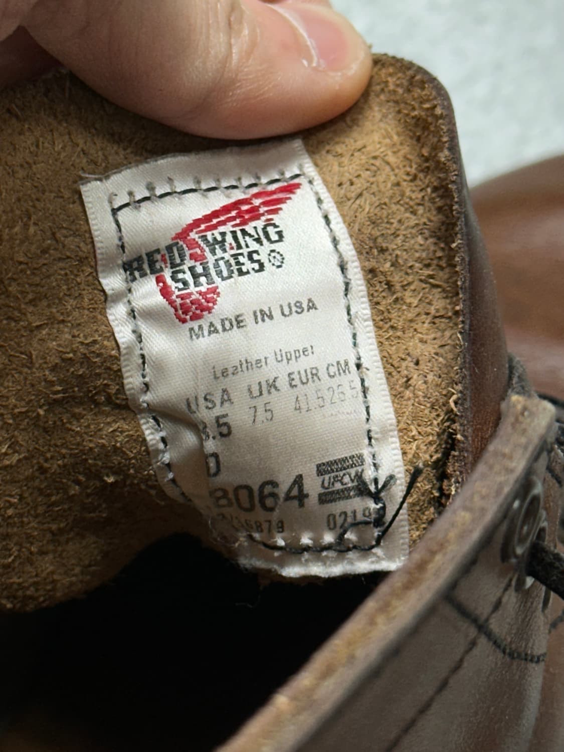 OG USA Made 레드윙 8064 머챈트 납작만두 벡맨 상품이미지9