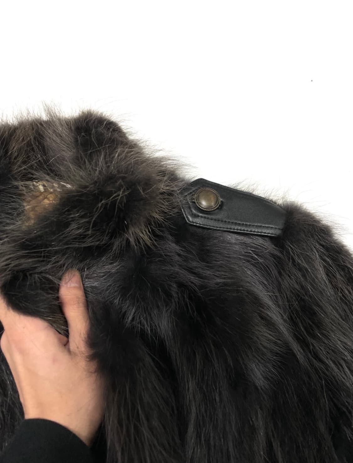 빈티지 라쿤 퍼자켓 그레이 상품이미지5