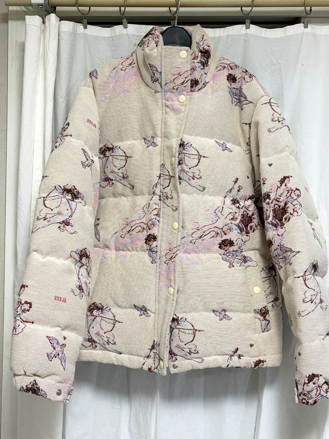 마블링 엔젤 자카드 푸퍼 상품이미지1