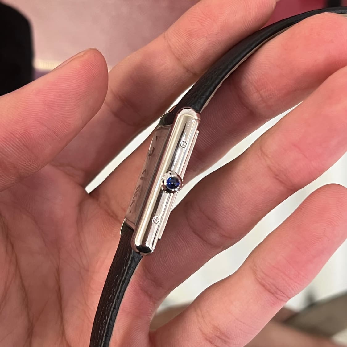 [새상품급/풀구성] 까르띠에 탱크 머스트 라지 쿼츠 스틸 카프스킨 상품이미지7