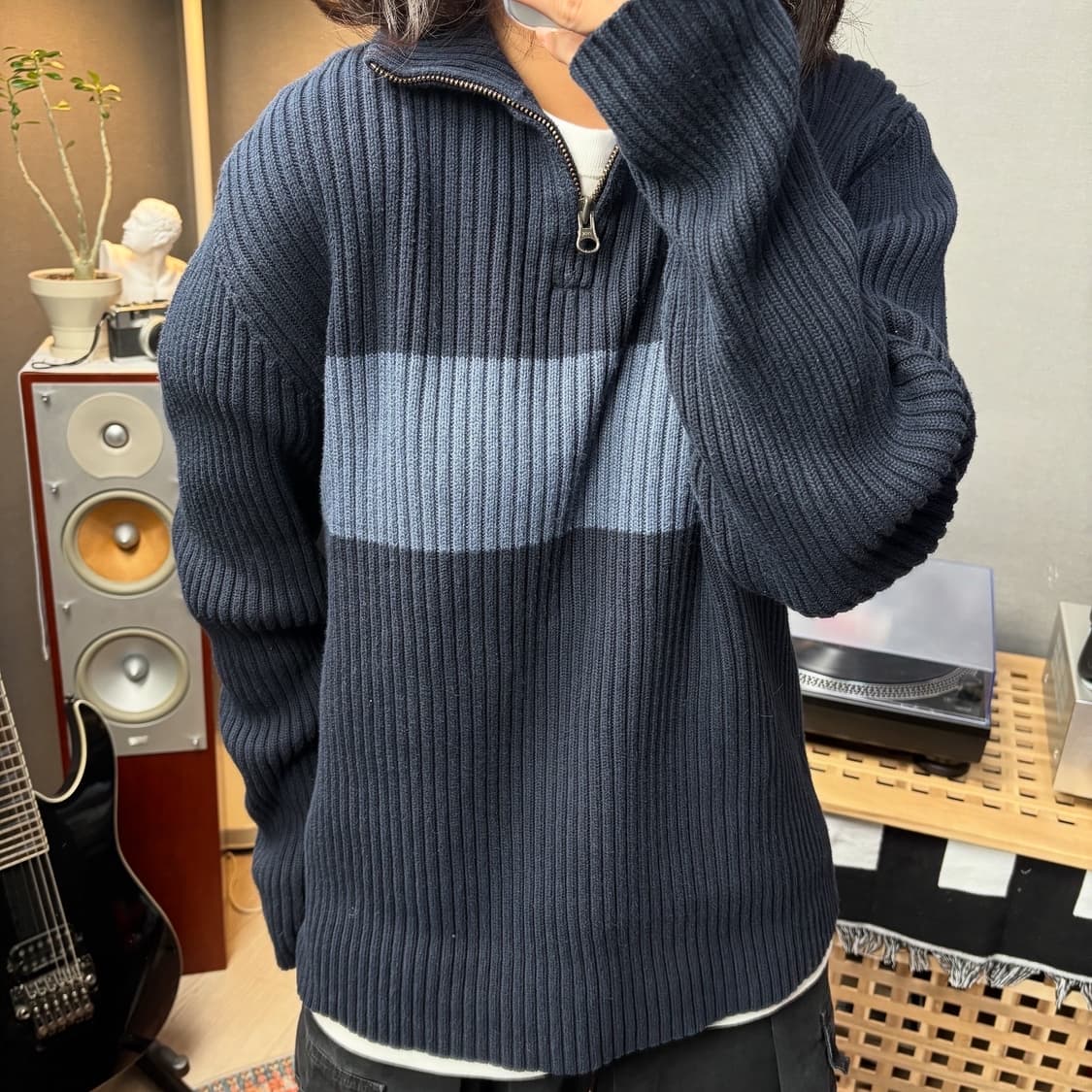 폴로진스 반집업니트 상품이미지2