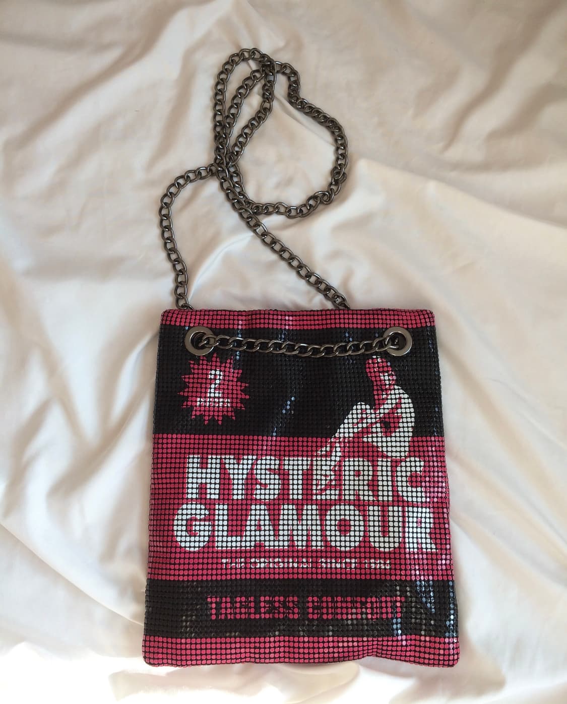 히스테릭 글래머 히스걸 체인 메탈 비즈 크로스 백 숄더 백 상품이미지2