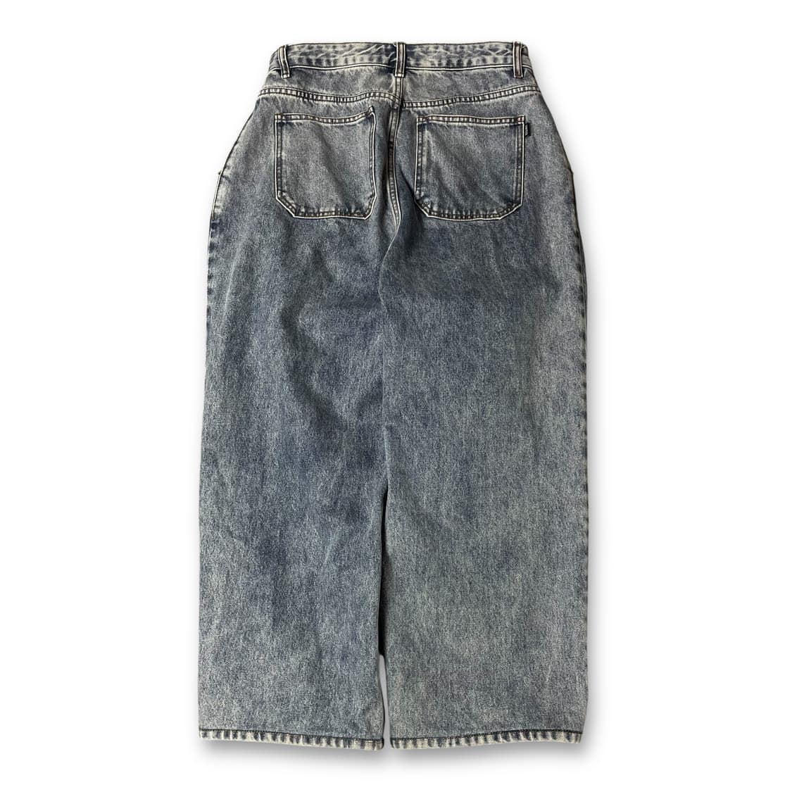 (31) 토피 연청 핀턱 와이드 데님 팬츠 L 상품이미지2