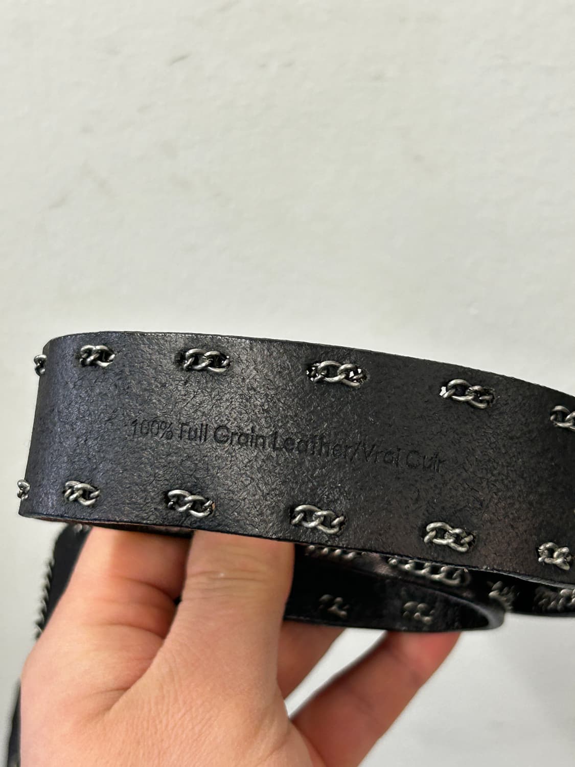 캘빈클라인 블랙 체인 장식 벨트 상품이미지3