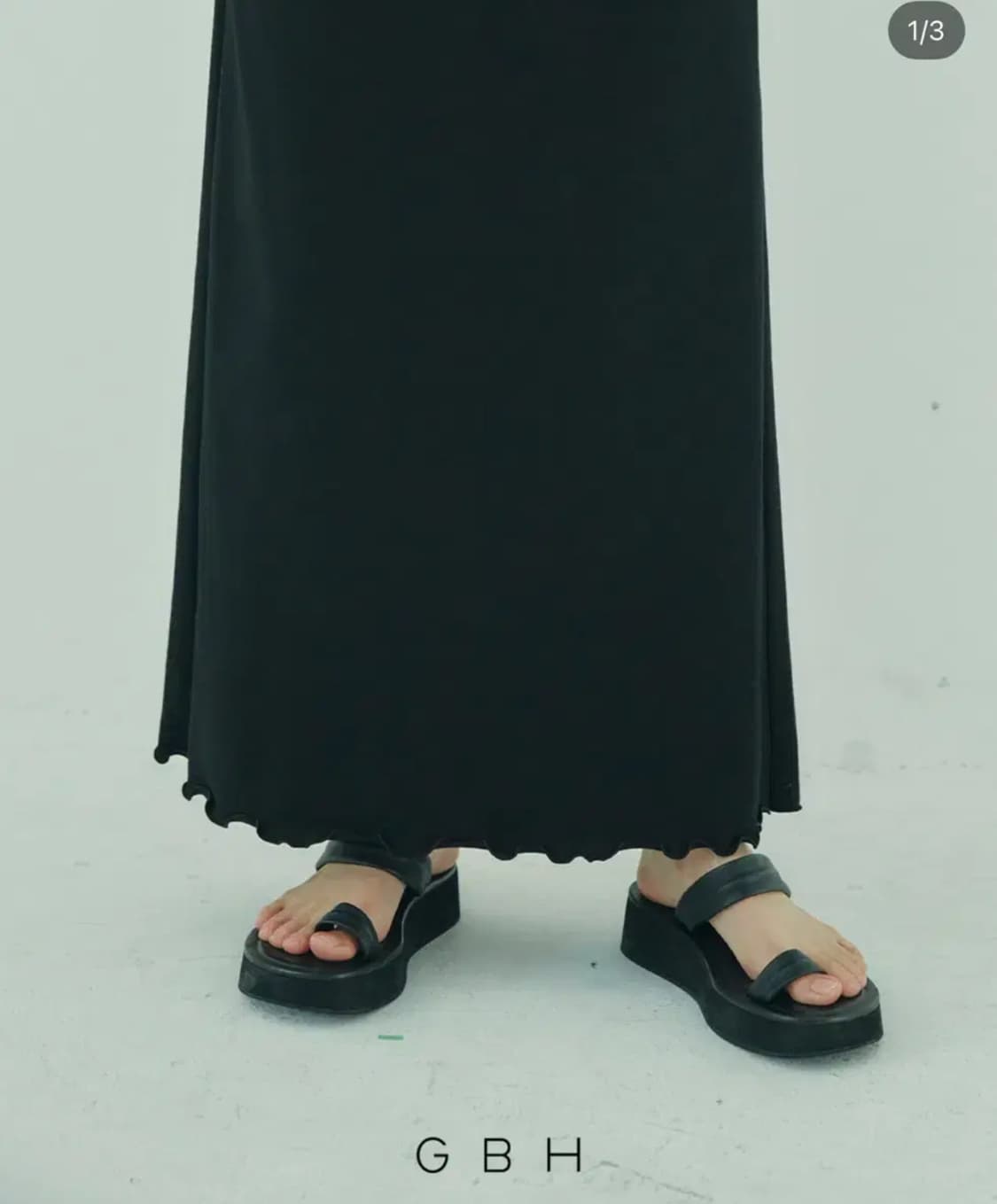 GBH apparel Jersey skirt롱스커트(원가98,000) 상품이미지3