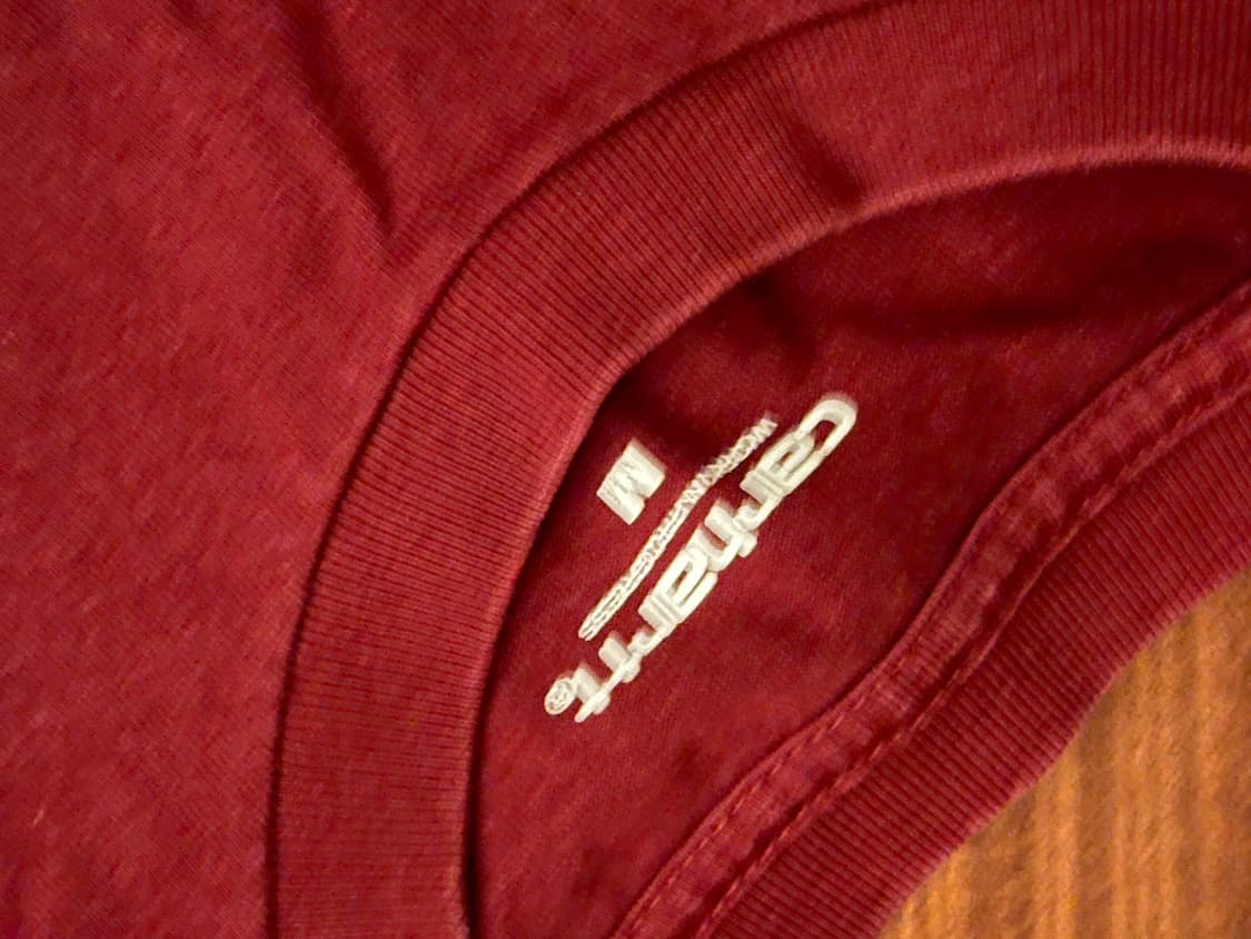 칼하트 버건디 반팔 티셔츠 상품이미지2