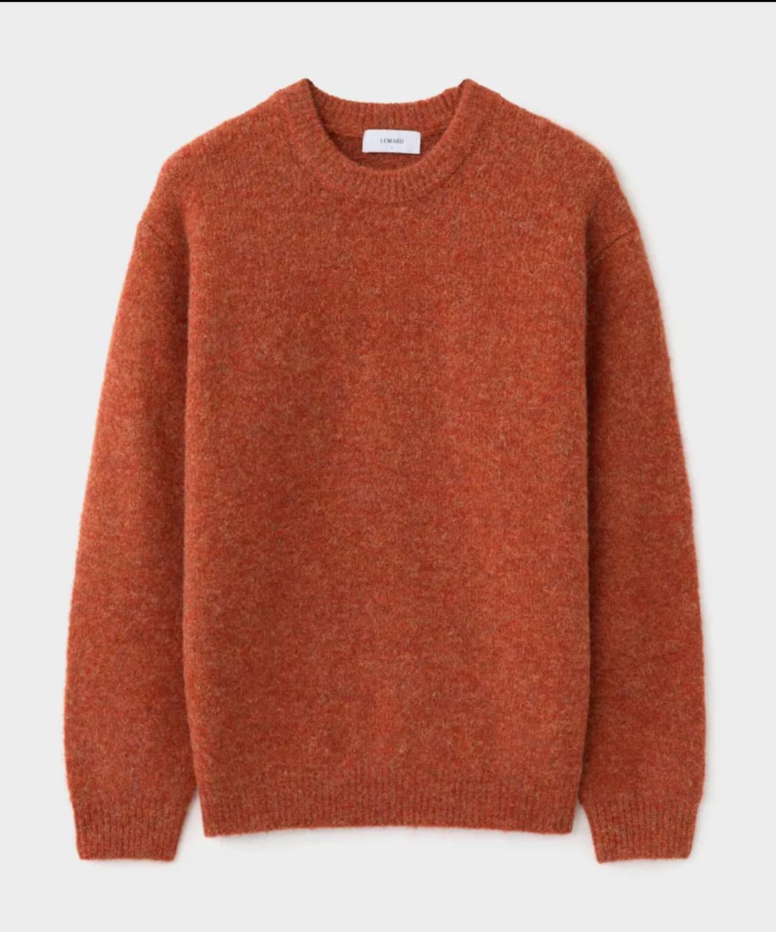 르마드 울 라운드 니트 오렌지 3 사이즈 상품이미지1