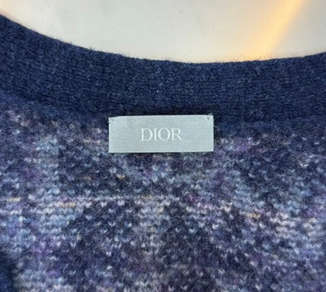 [정품] 디올 오블리크 자카드 울 니트 가디건 Xl 상품이미지4