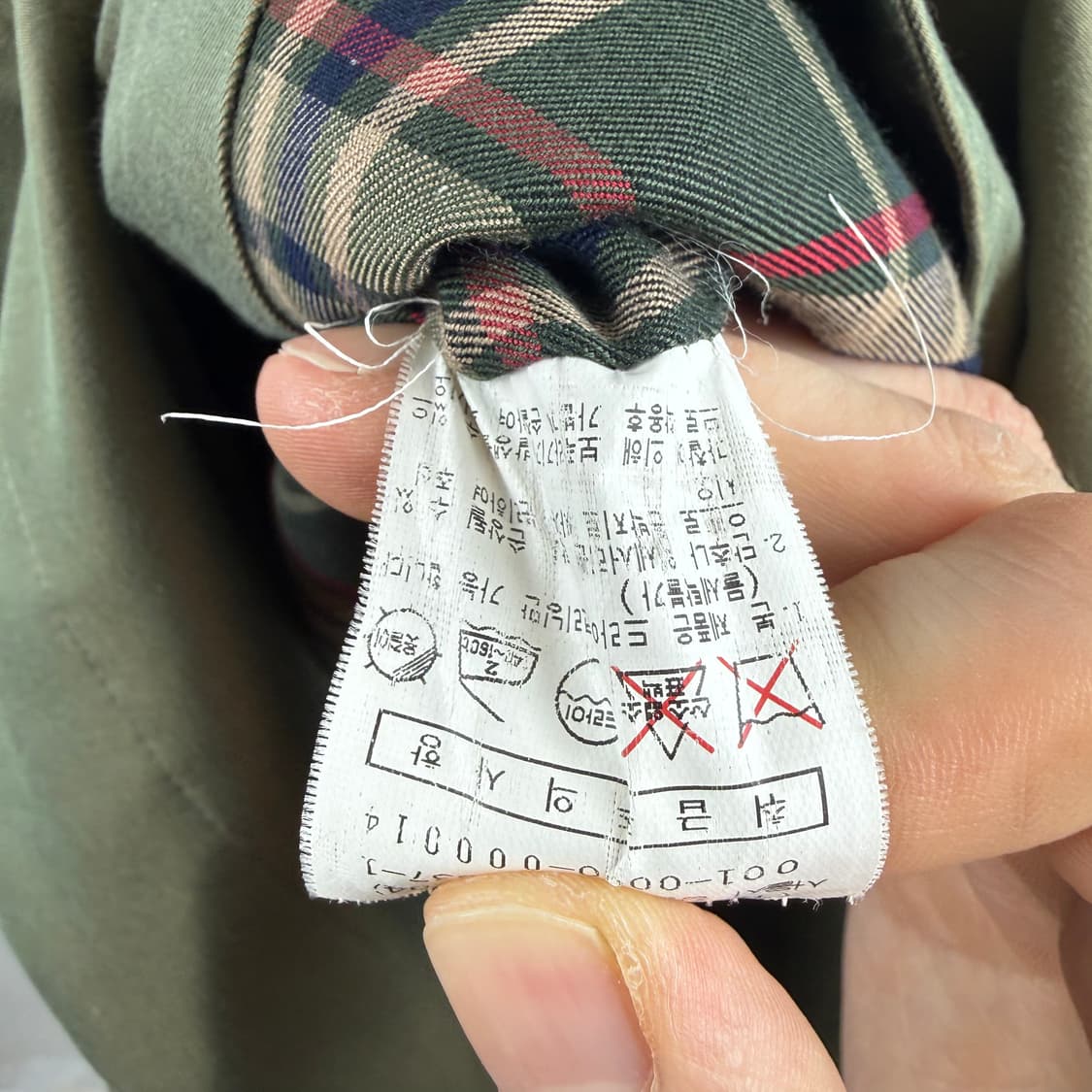 (F) 닥스 우먼스 체크카라 트렌치코트 올리브 상품이미지6