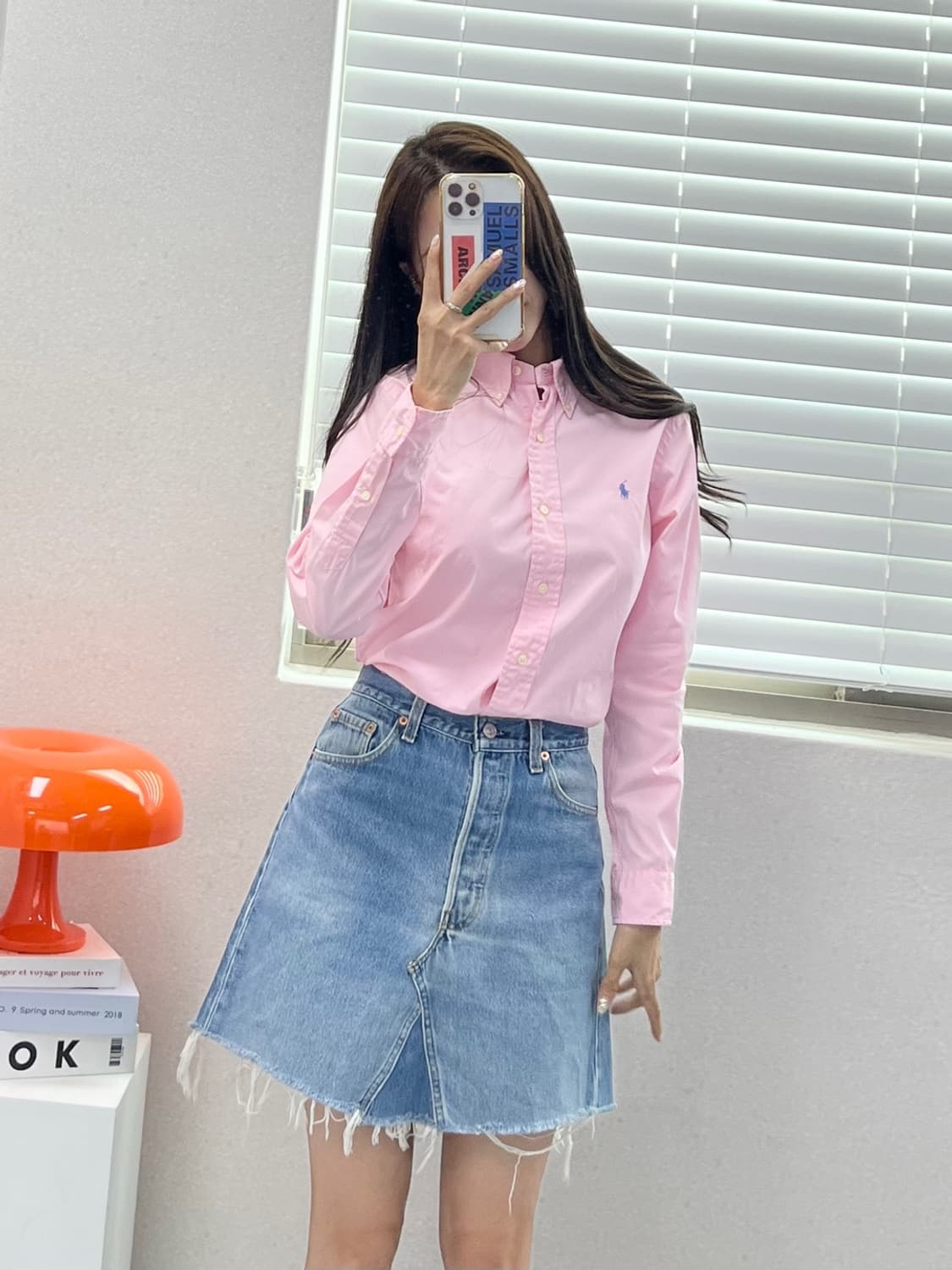 (WOMEN 37)90'S 랄프로렌 셔츠-M573 상품이미지8