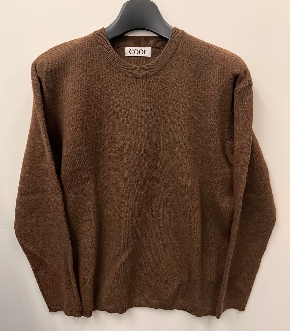 쿠어 COOR 브라운 울 니트 XL 상품이미지1