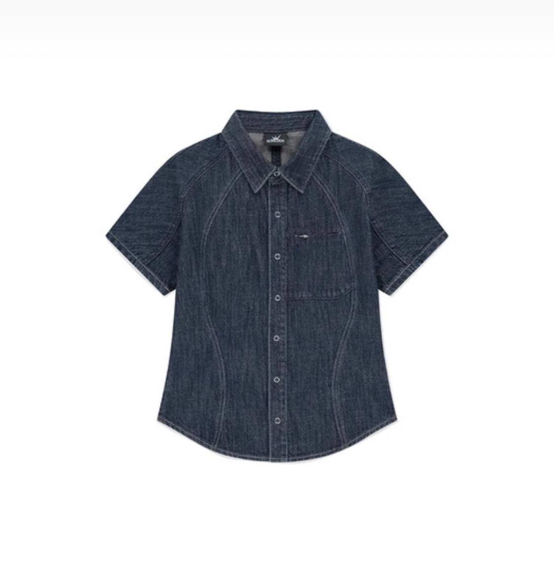 썬러브 Wave Aero Denim Shirts Dark Blue 교환 상품이미지1