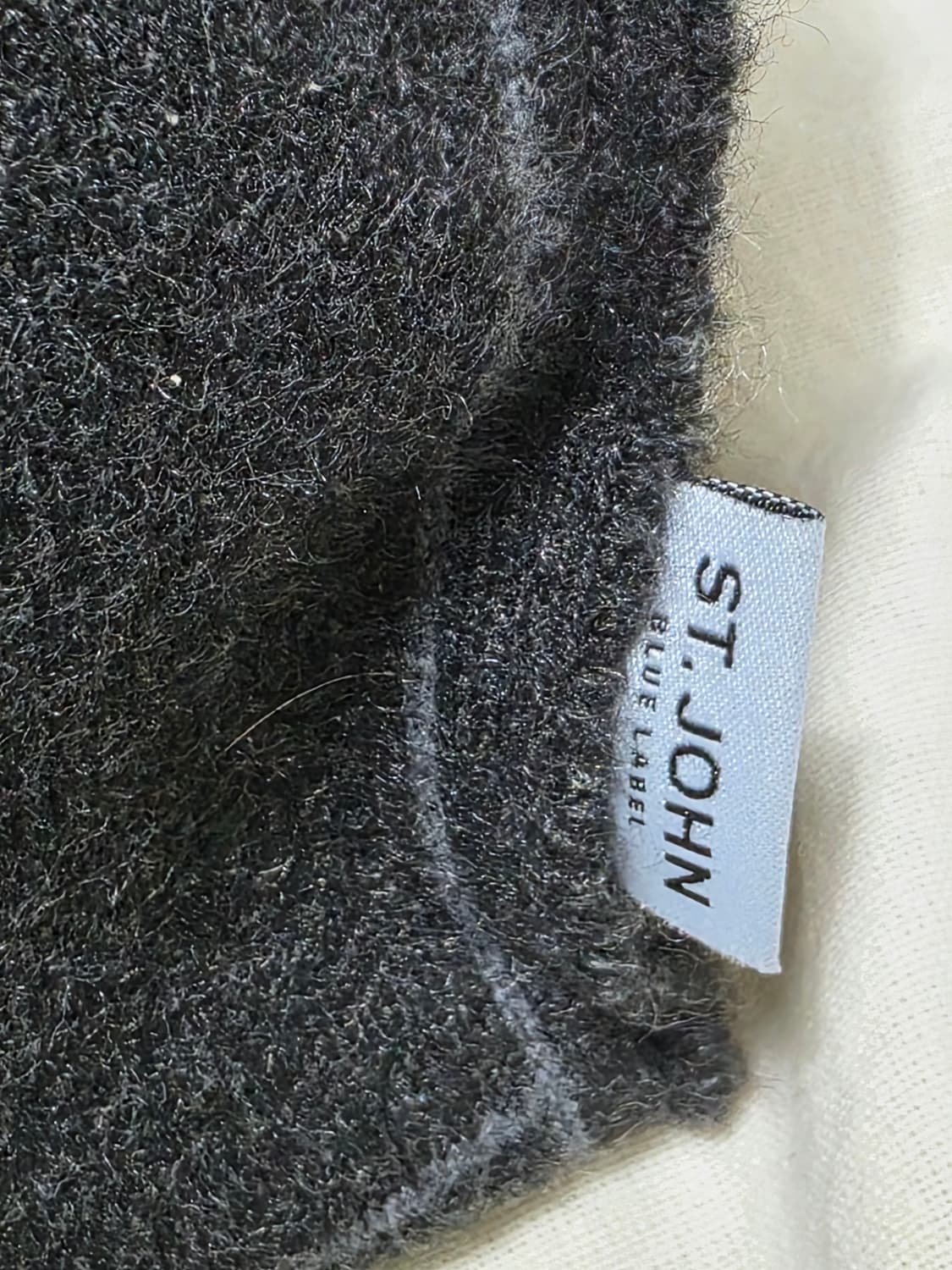 St. John Blue Label 세인트존 블루라벨 니트 토트백 차콜 상품이미지5