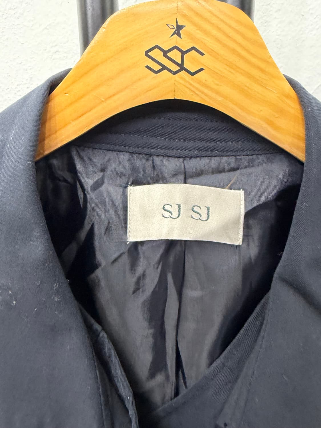 정품) SJ SJ 한섬 블랙 트렌치 자켓 82 상품이미지7