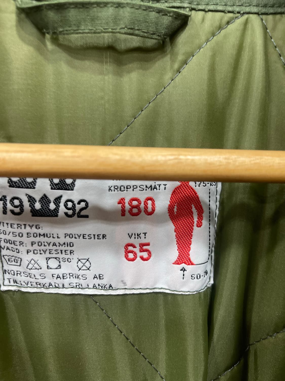 스웨덴군 지급용 M-90 파카  105-110사이즈 상품이미지3