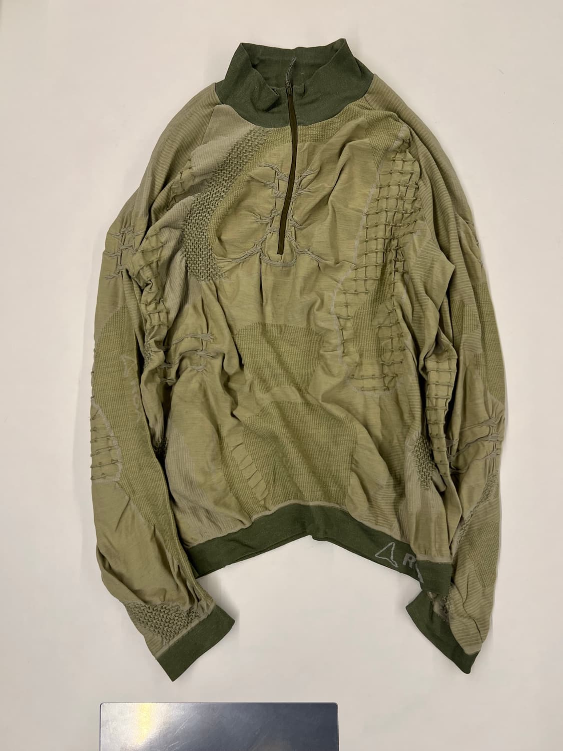 로아 하프집 3d 니트 그린 XL 상품이미지2