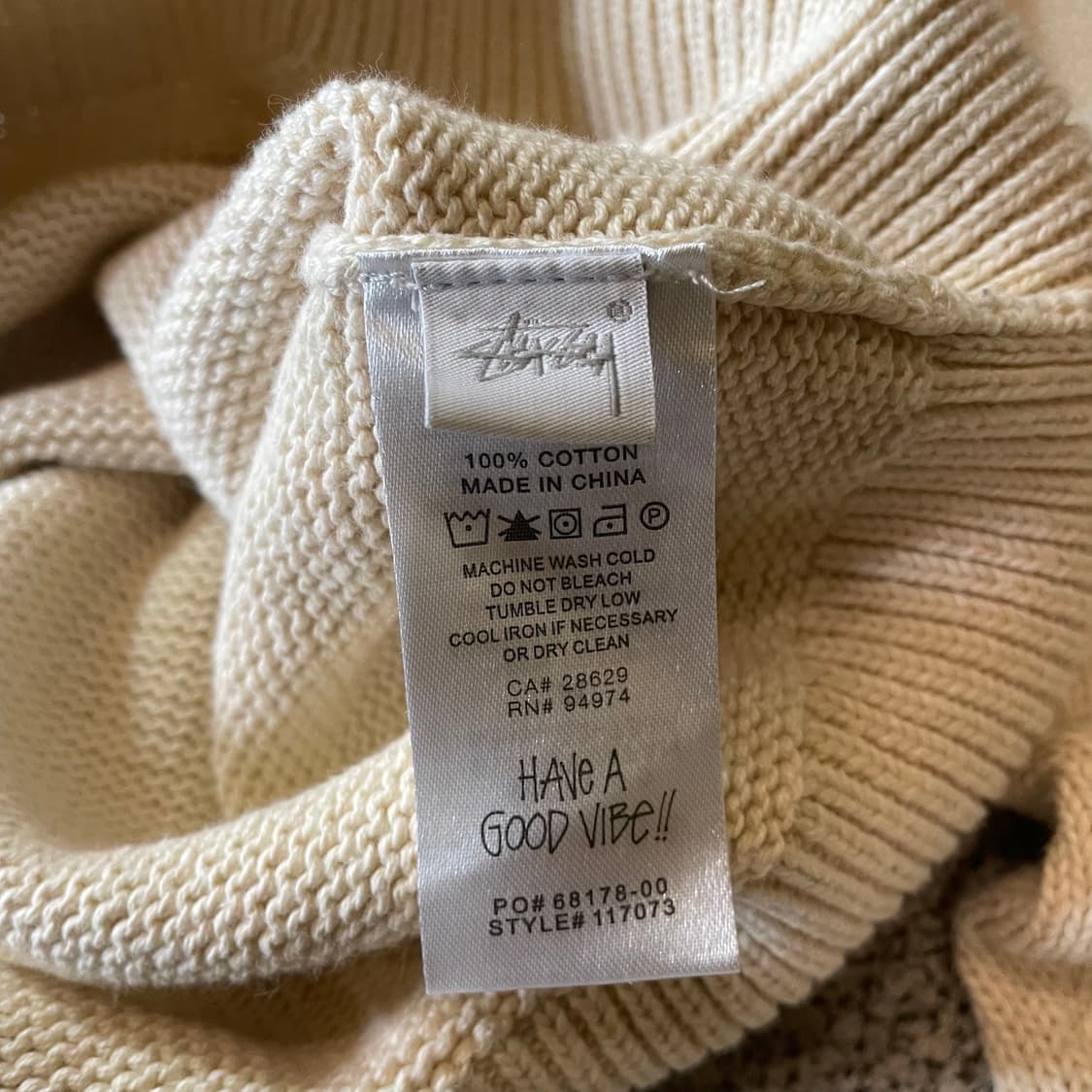 스투시 컬리S로고 니트 상품이미지4