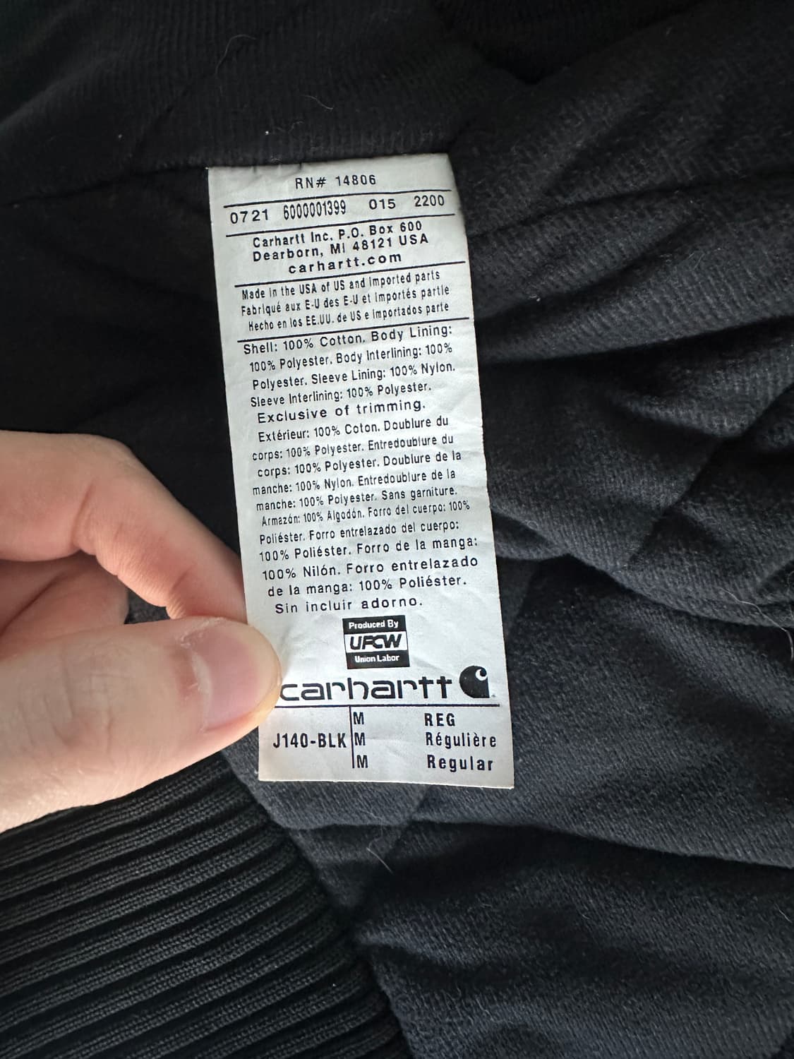 2021 USA J140 블랙 덕 액티브 자켓 상품이미지3