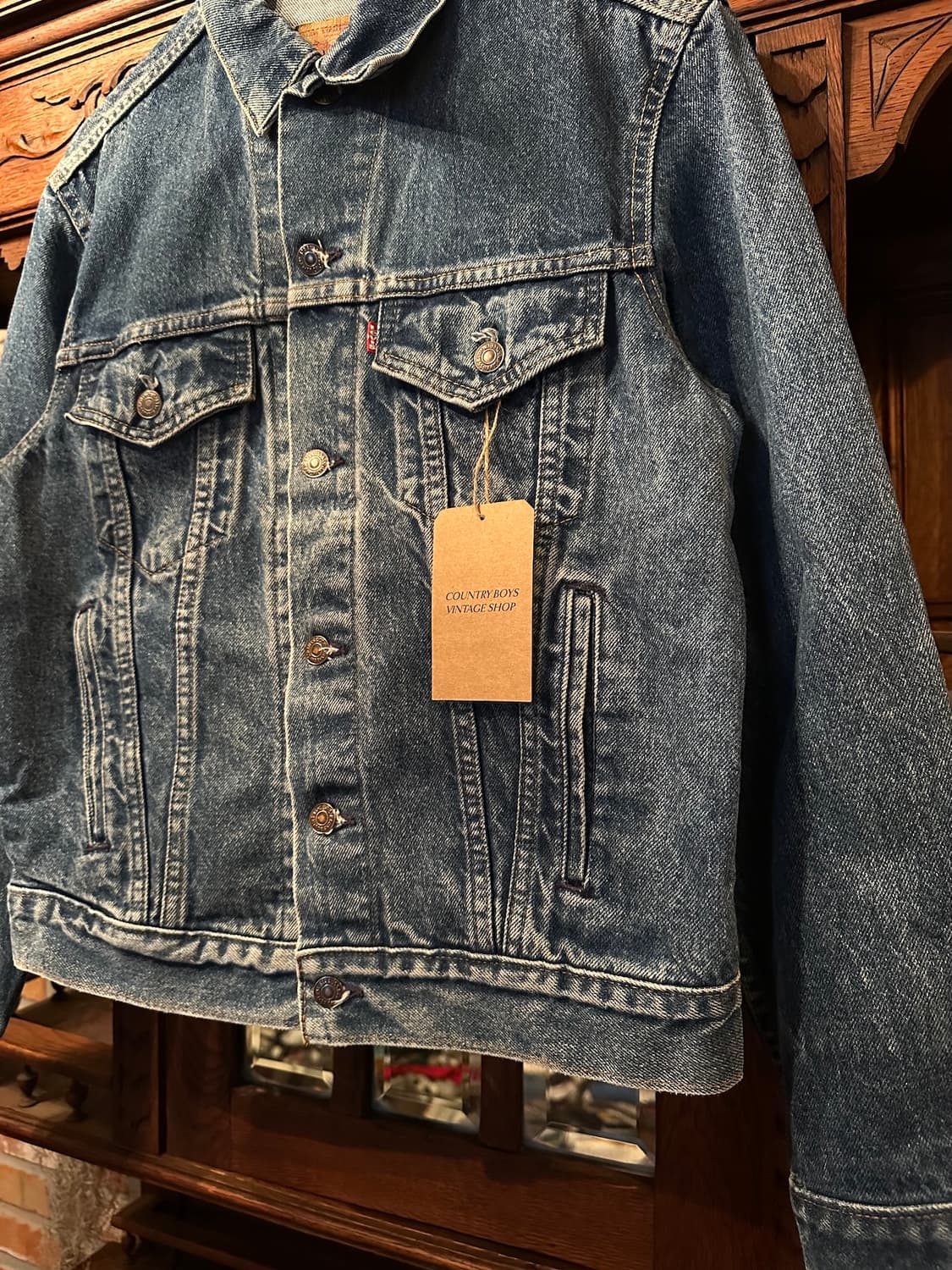 80s USA 빈티지 리바이스 70506 3세대 데님 트러커 자켓 상품이미지3