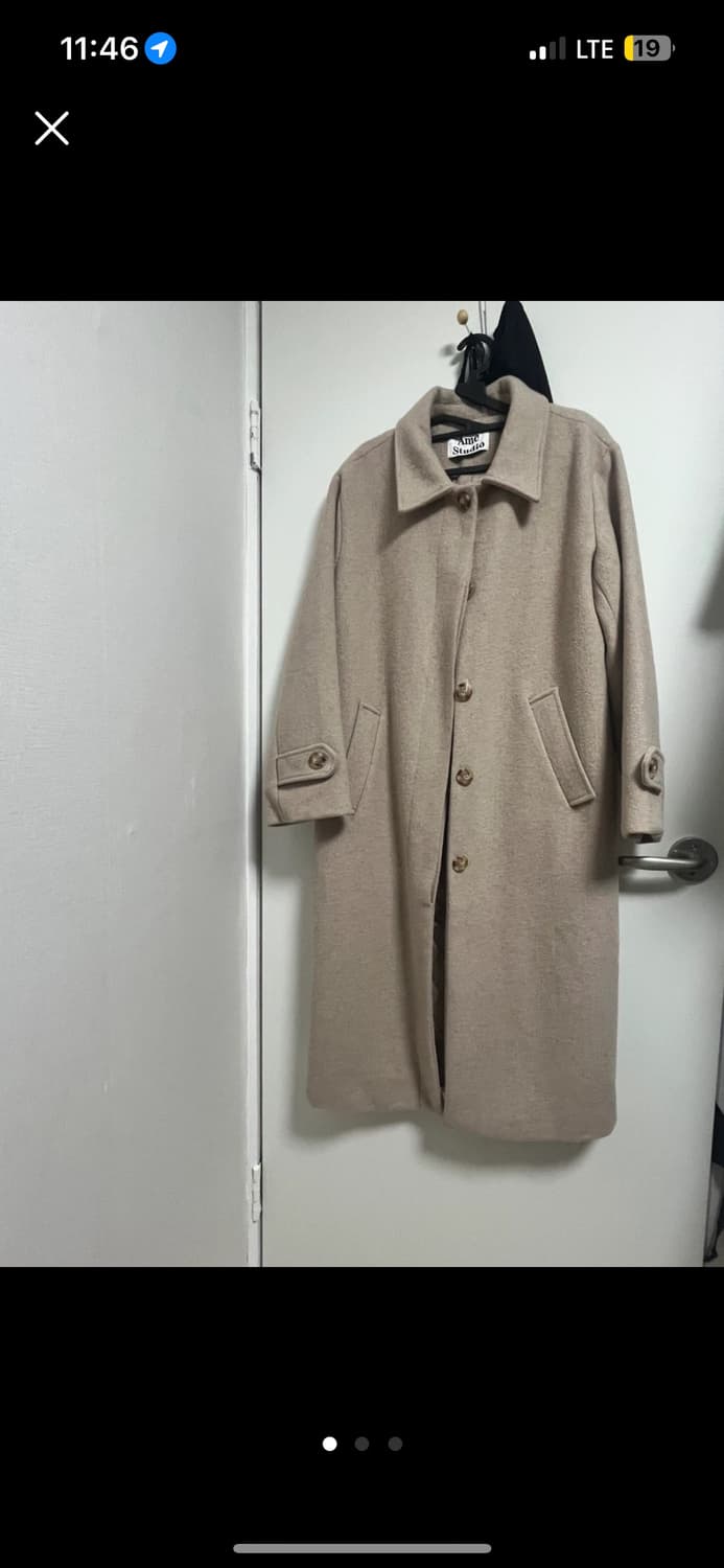 Ame Studio 베이지 롱 코트 상품이미지1