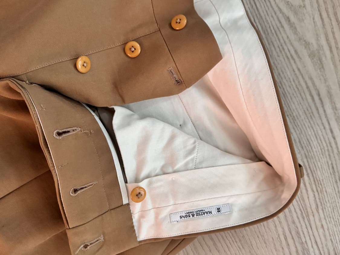 maateeandsons 마티앤선즈 치노 판 트라우저 상품이미지3