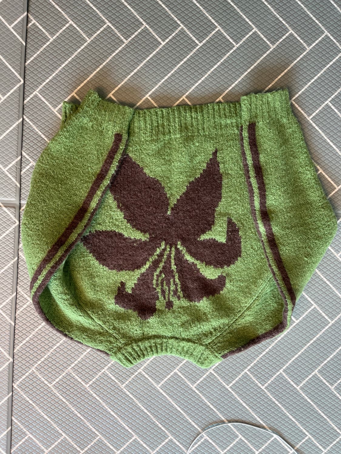 릴리 부클 니트 스웨터, 라이트 그린 상품이미지3