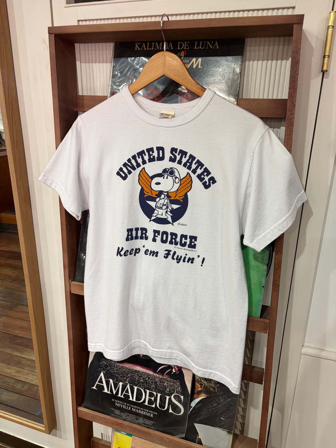 J84 버즈릭슨 에어포스 스누피 반팔 티셔츠 상품이미지1