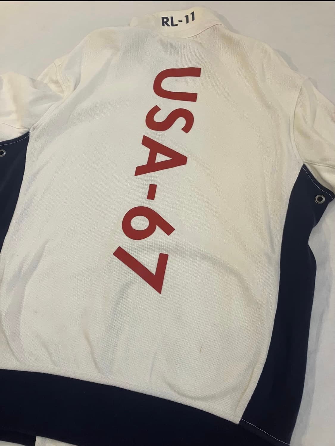 폴로 랄프로렌 빅포니 USA 레이싱 져지 자켓 화이트 상품이미지5