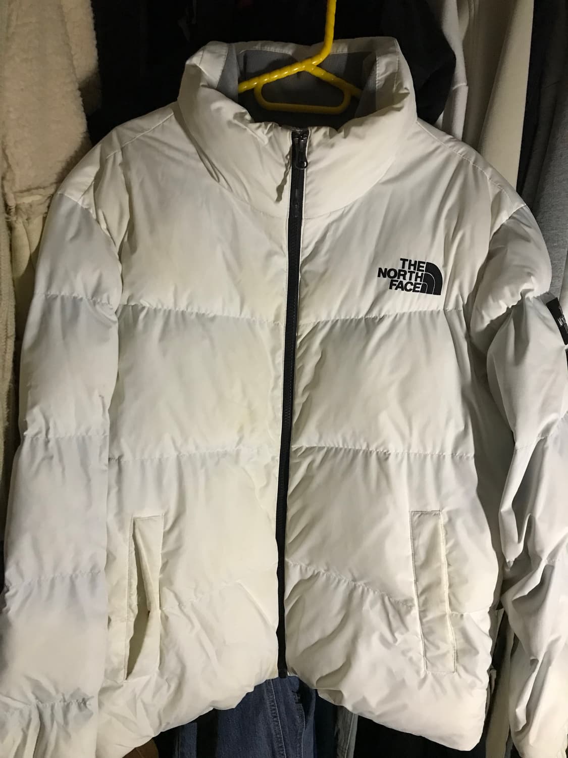 노스페이스 화이트노벨 패딩 M 상품이미지1