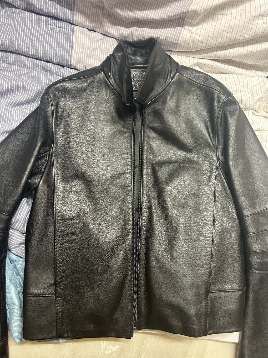 머듈 014 appendix 레더자켓 black 2size 상품이미지2