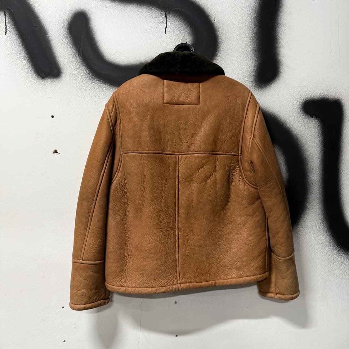 90s 이태리 아이스 버그 Iceberg 양가죽 스웨이드 무스탕 자켓 상품이미지2