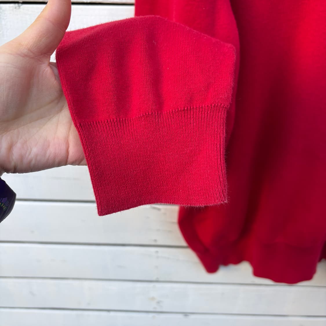 Polo 폴로 피마코튼 브이넥 니트 상품이미지4