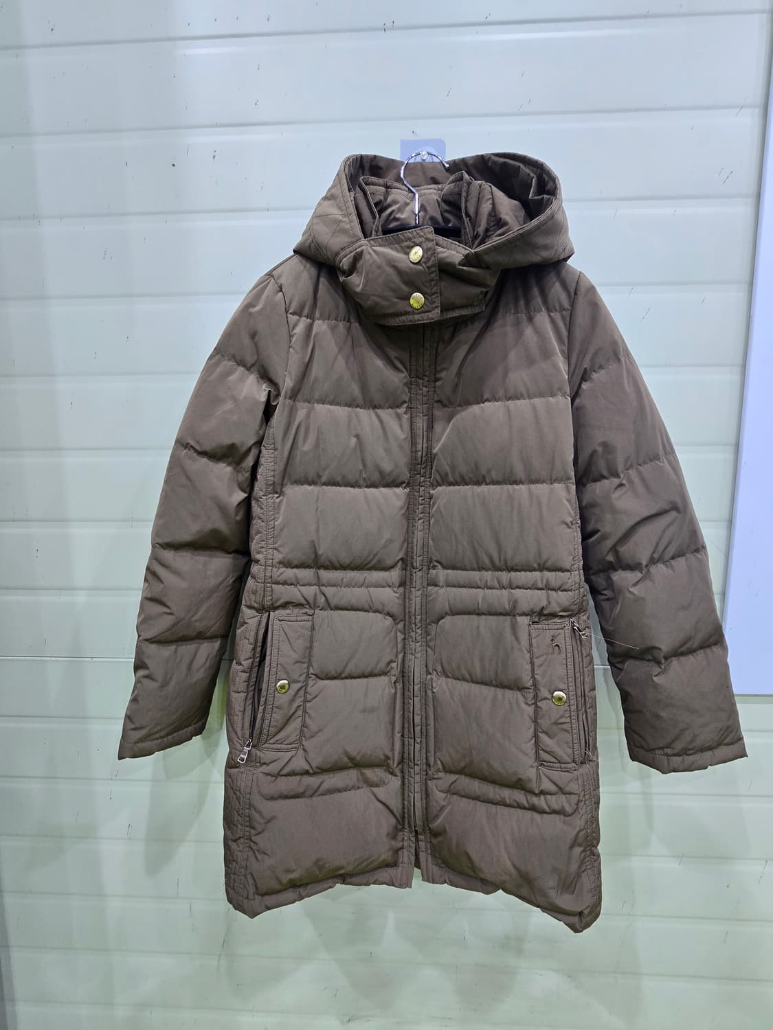 헤지스 브라운 롱패딩 점퍼 상품이미지8