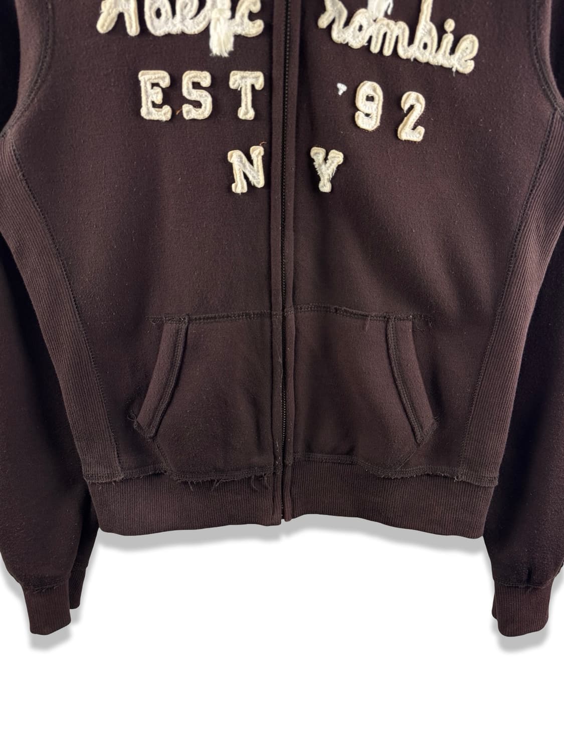 아베크롬비 브라운 딱붙 후드집업3064 상품이미지3