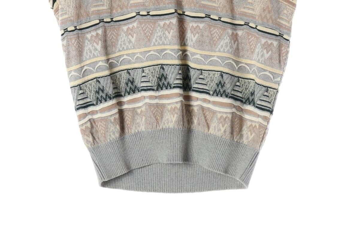 Victor Kent 에스닉 패턴 코튼 니트 베스트 M 상품이미지4