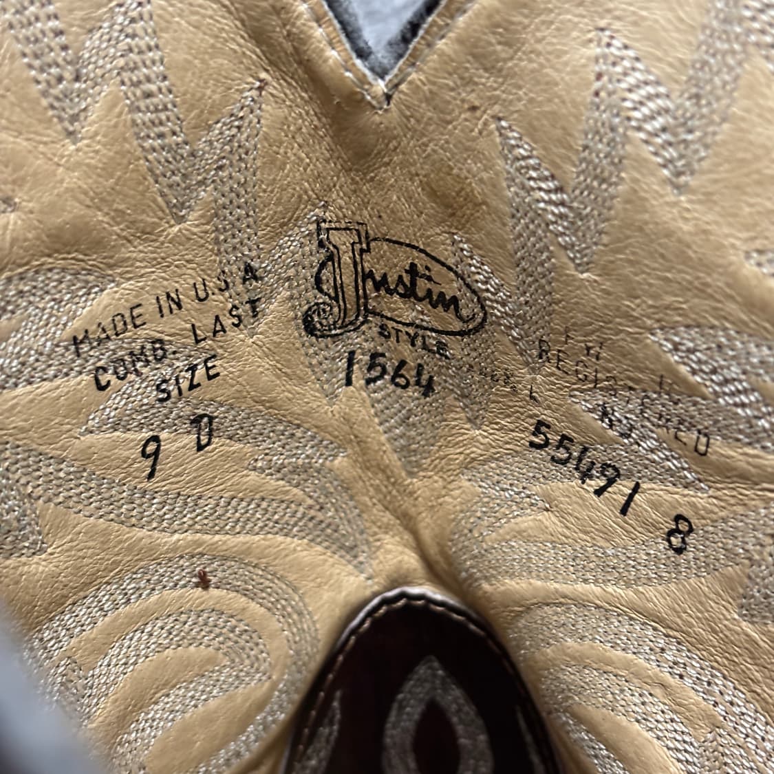 저스틴 justin 웨스턴 부츠 9D (260~265) 상품이미지10