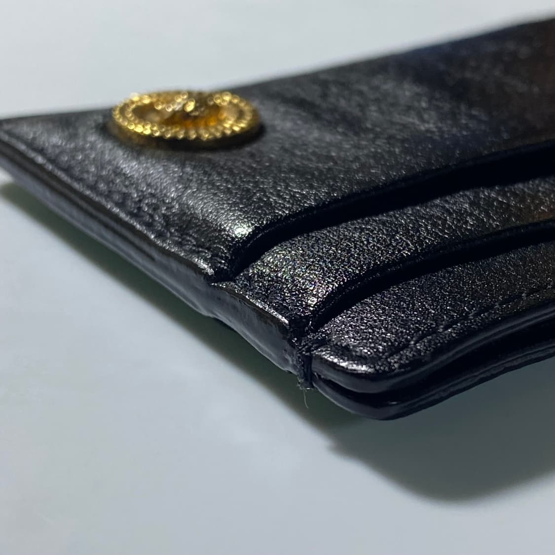 [정품] 베르사체 메두사헤드 금장플레이트 램스킨 카드지갑 상품이미지9