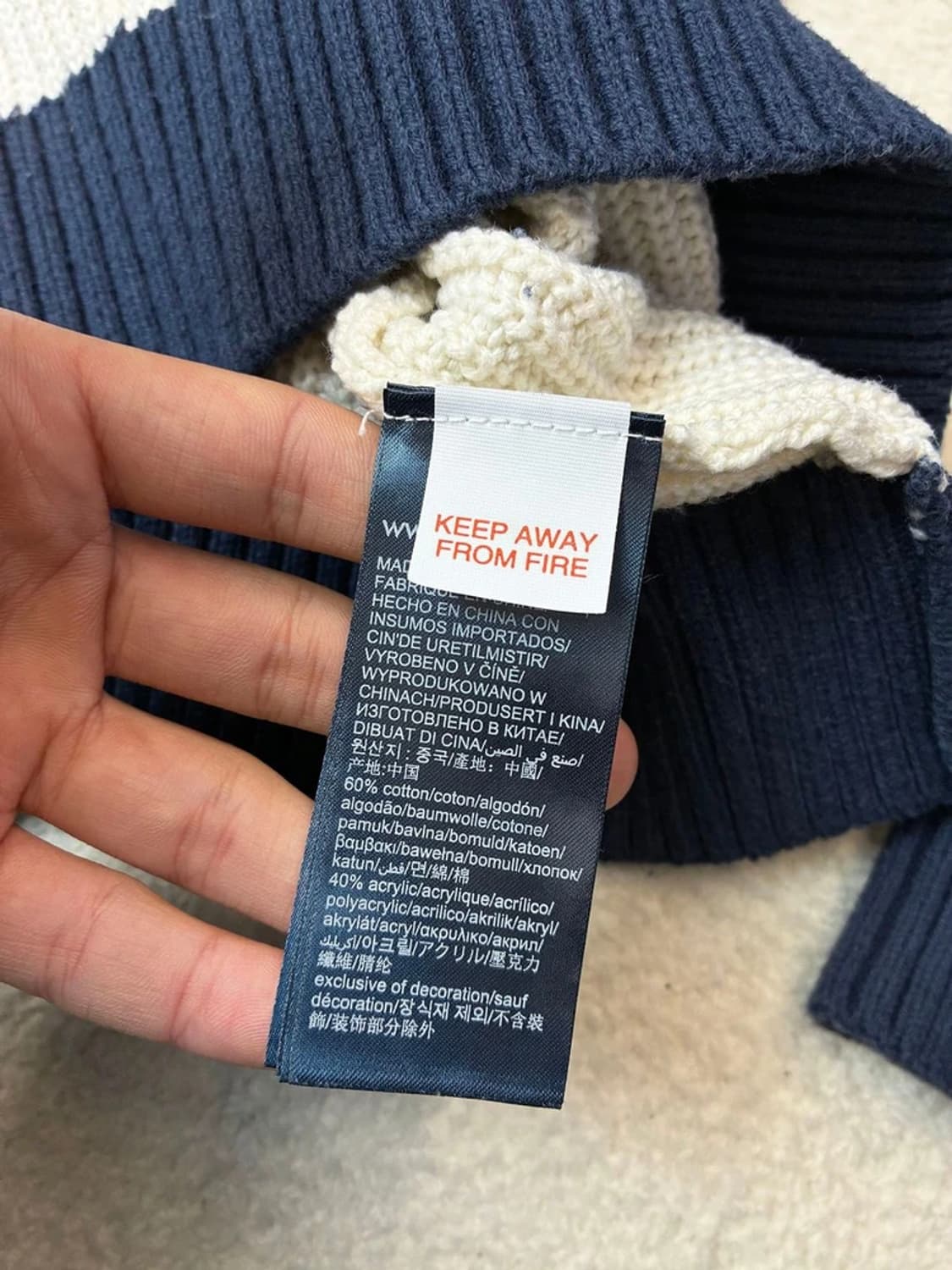 타미힐피거 스트럭처 플래그 크루넥 스웨터 PN6115    상품이미지8