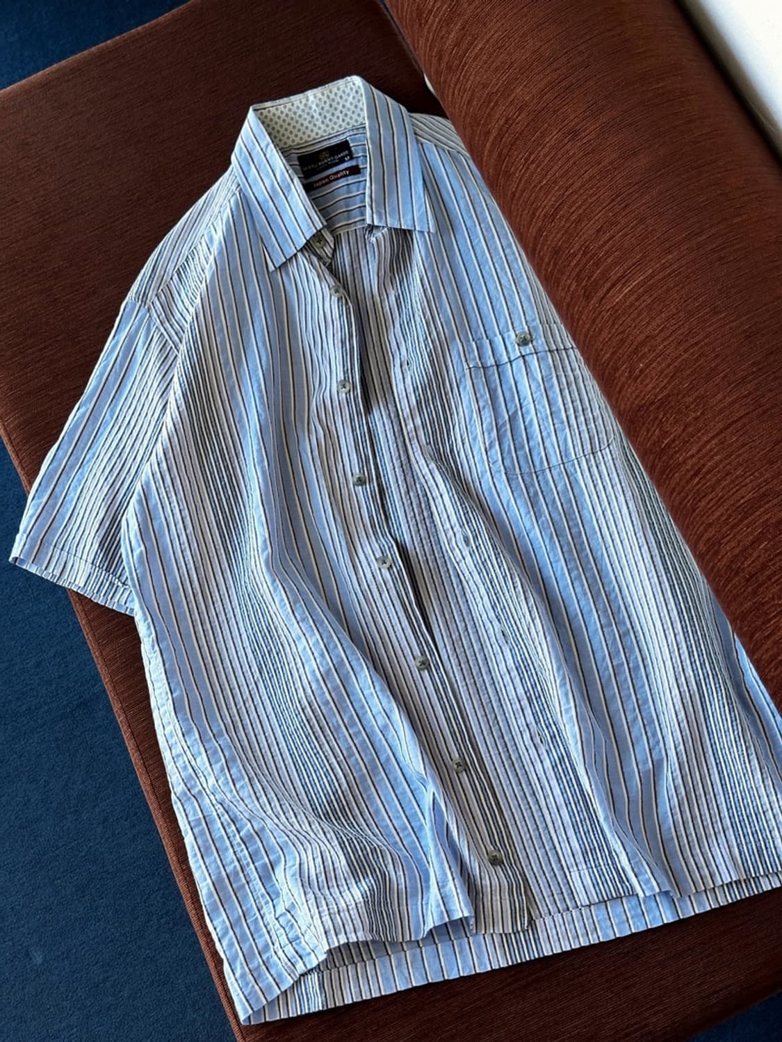 Sucker fabric multi design half shirt 상품이미지5