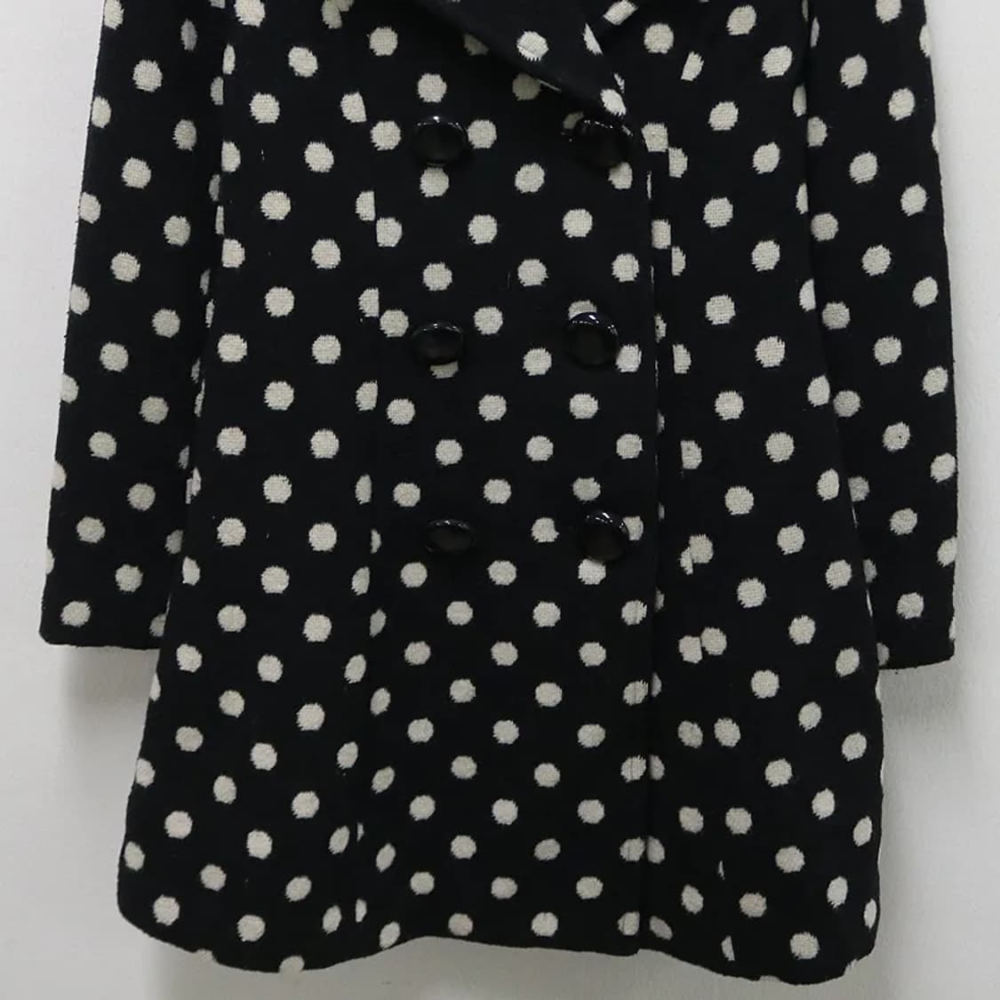 PINKY GIRLS 도트 울 혼방 더플 코트 60437 상품이미지4