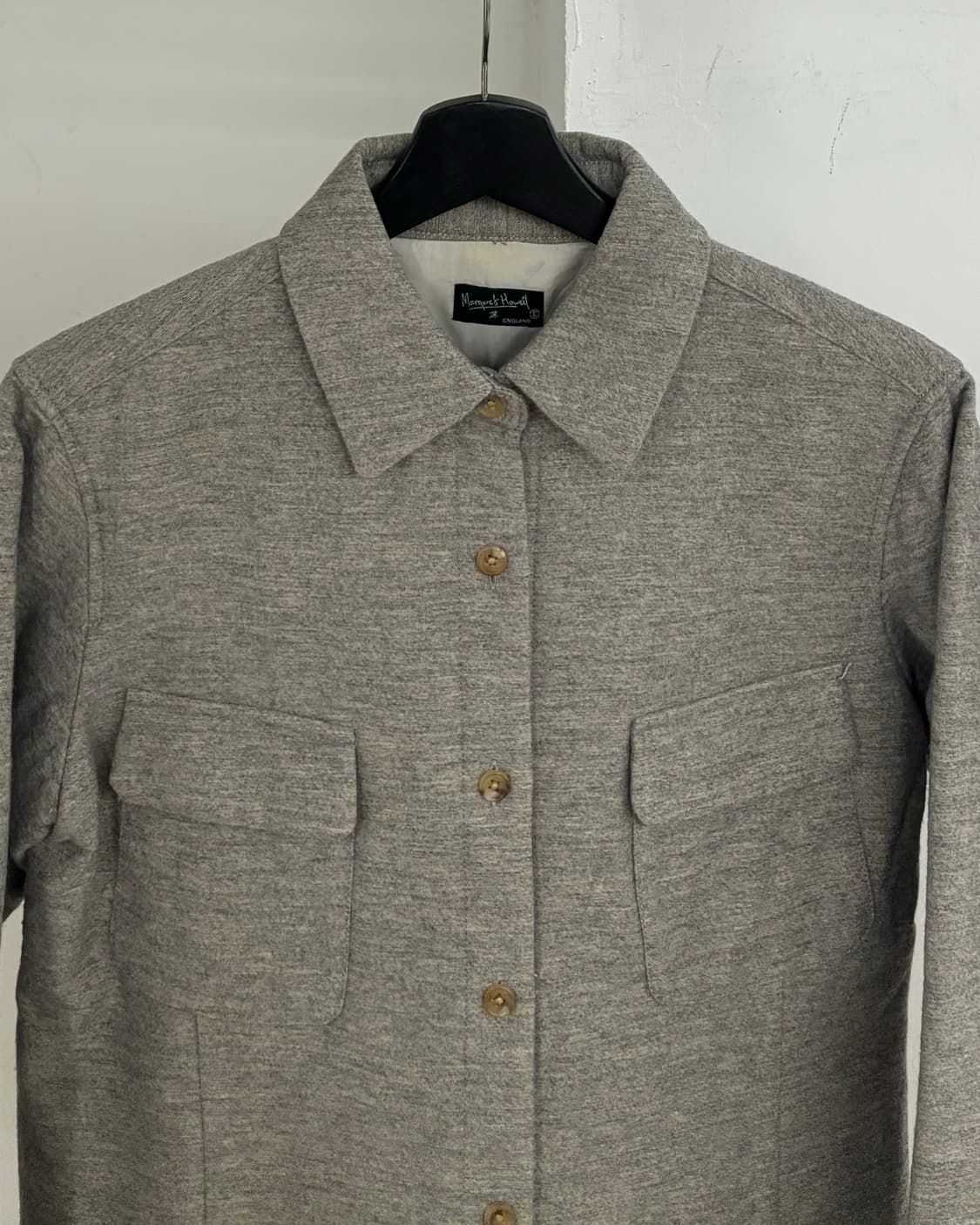 마가렛 호웰 멜란지 그레이 셔츠 자켓 상품이미지2