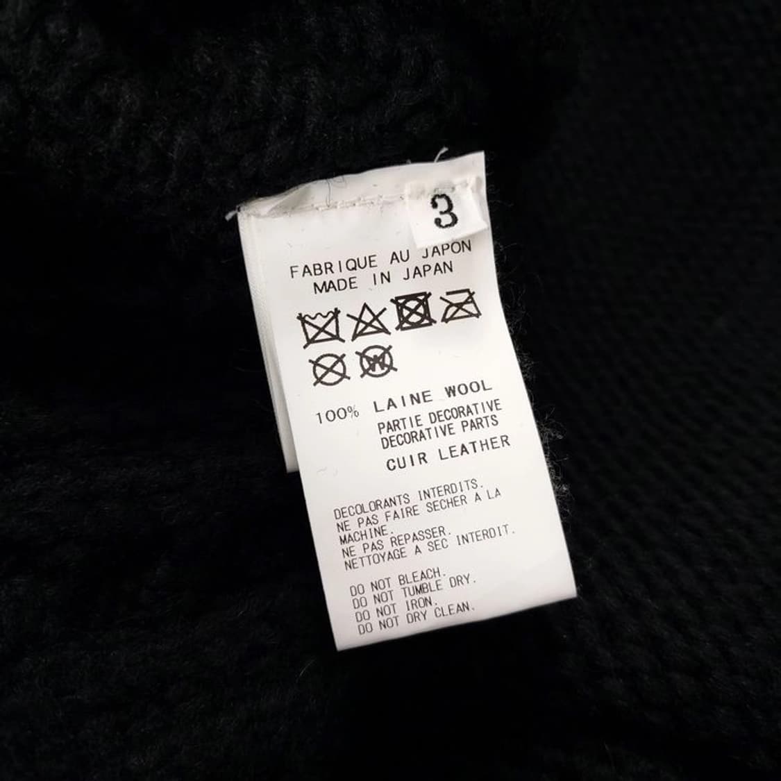 요지 야마모토 뿌르옴므 니트 3사이즈 상품이미지6